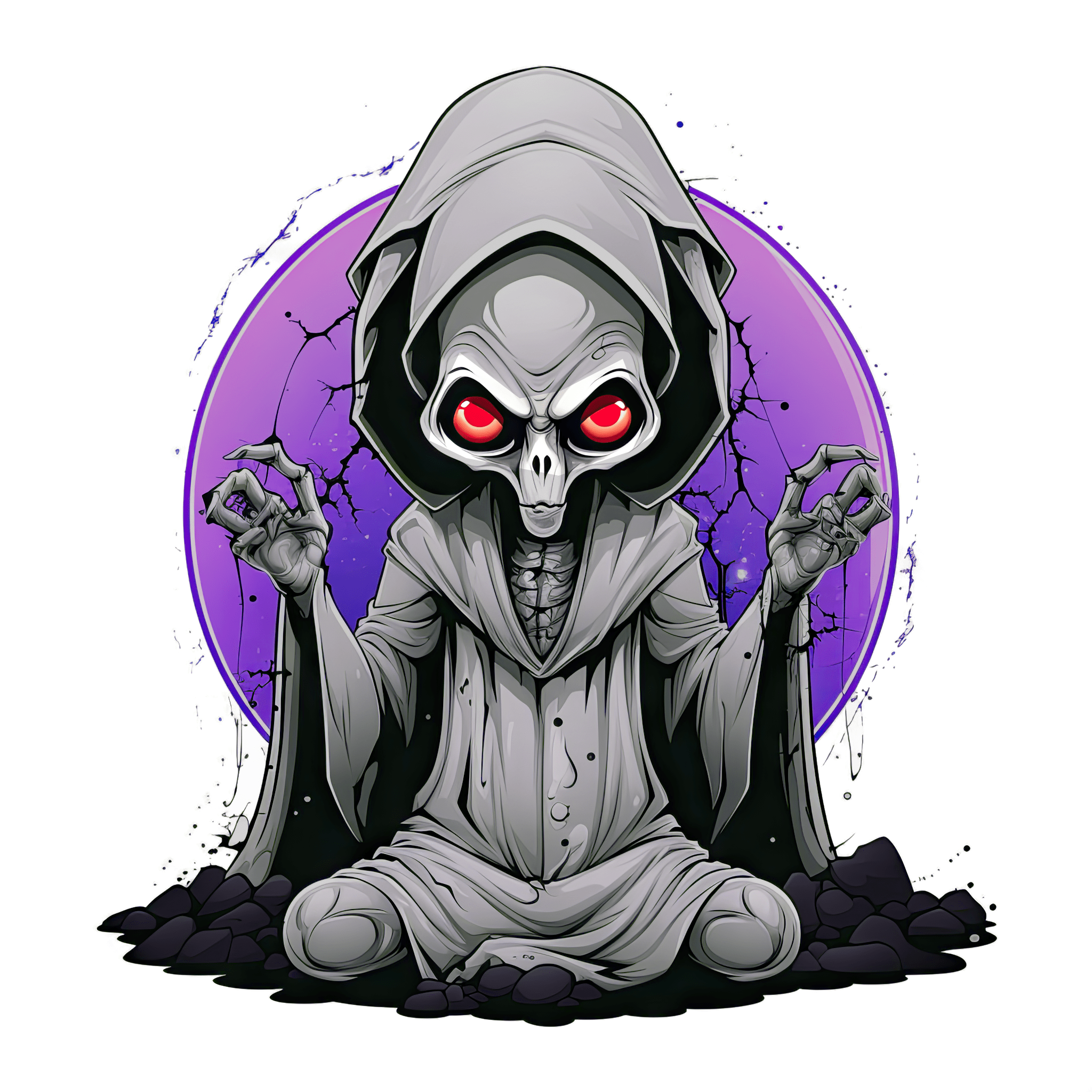 Alien Nun T-shirt Graphic