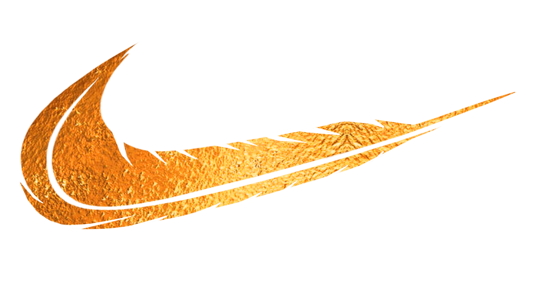 Feather swoosh gold